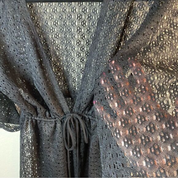 Lace Swim Empire Tie Waist Coverup Sz L - Picture 3 of 4